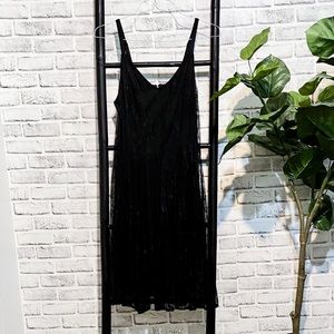 Lace Overlay Black Strap Dress Torrid